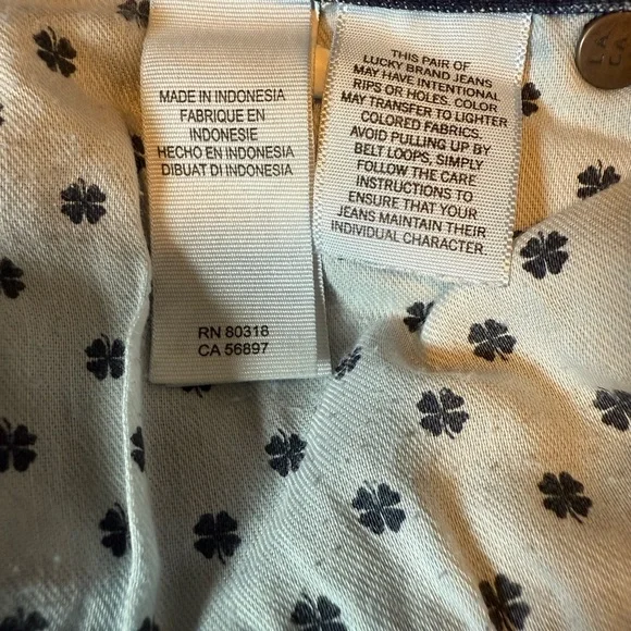 Lucky Brand Dark Blue Boot Cut Jeans low rise sz 0/26R 5pkt design, casual - Picture 8 of 16